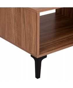 ΤΡΑΠΕΖΙ ΣΑΛΟΝΙΟΥ ΣΕΙΡΑ HARRY HM18007.01 ΜΕΛΑΜΙΝΗ ΦΥΣΙΚΟ ΞΥΛΟΥ-ΜΑΥΡΟ 110x60x43,5Υεκ.