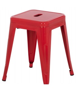 ΣΚΑΜΠΟ ΜΕΤΑΛΛΙΚΟ MELITA HM0096.44 ΣΕ ΚΟΚΚΙΝΟ ΧΡΩΜΑ 37x37x45Υεκ.