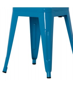 ΣΚΑΜΠΟ ΜΕΤΑΛΛΙΚΟ MELITA HM0096.48 ΣΕ ΜΠΛΕ ΧΡΩΜΑ 37x37x45Υεκ.