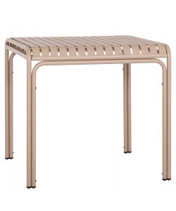 ΤΡΑΠΕΖΙ ΤΕΤΡΑΓΩΝΟ ΑΛΟΥΜΙΝΙΟΥ RACHEL HM6338.04 ΣΑΜΠΑΝΙ 80x80x76Υεκ.