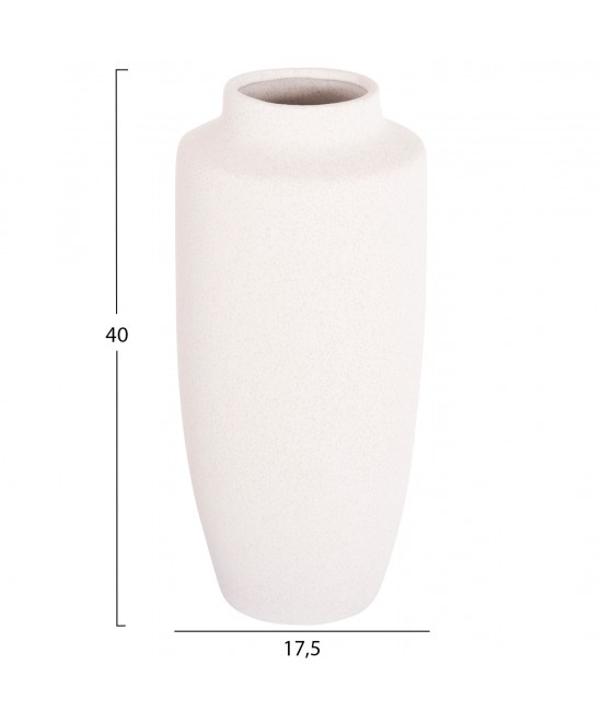 ΕΠΙΤΡΑΠΕΖΙΟ ΚΕΡΑΜΙΚΟ ΔΙΑΚΟΣΜΗΤΙΚΟ ΒΑΖΟ GALAD HM4587.01 ΕΚΡΟΥ ΚΡΥΣΤΑΛΛΙΚΟ Φ17,5x40Υεκ