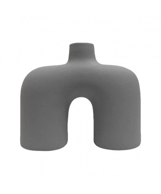 ΕΠΙΤΡΑΠΕΖΙΟ ΚΕΡΑΜΙΚΟ ΔΙΑΚΟΣΜΗΤΙΚΟ ISIL HM4600.03 ΓΚΡΙ ΜΑΤ  27x9,5x22,5Υ εκ.