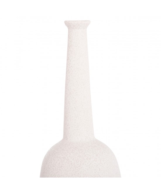 ΕΠΙΤΡΑΠΕΖΙΟ ΚΕΡΑΜΙΚΟ ΔΙΑΚΟΣΜΗΤΙΚΟ ELENDIL HM4591.01 ΥΠΟΛΕΥΚΟ ΚΡΥΣΤΑΛΛΙΚΟ Φ12x39.5Υεκ