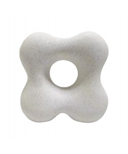 ΕΠΙΤΡΑΠΕΖΙΟ ΚΕΡΑΜΙΚΟ ΔΙΑΚΟΣΜΗΤΙΚΟ SEBOR HM4594.01 ΥΠΟΛΕΥΚΟ ΚΡΥΣΤΑΛΛΙΚΟ 18x9x18Υεκ