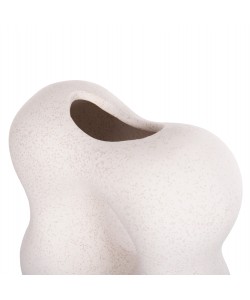 ΕΠΙΤΡΑΠΕΖΙΟ ΚΕΡΑΜΙΚΟ ΔΙΑΚΟΣΜΗΤΙΚΟ SEBOR HM4594.01 ΥΠΟΛΕΥΚΟ ΚΡΥΣΤΑΛΛΙΚΟ 18x9x18Υεκ