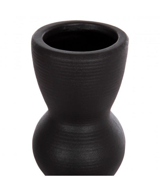 ΕΠΙΤΡΑΠΕΖΙΟ ΚΕΡΑΜΙΚΟ ΔΙΑΚΟΣΜΗΤΙΚΟ SCEPTER HM4614.02 ΜΑΥΡΟ ΜΑΤ Φ8x35Υ εκ.