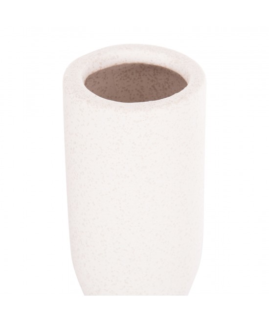 ΕΠΙΤΡΑΠΕΖΙΟ ΚΕΡΑΜΙΚΟ ΔΙΑΚΟΣΜΗΤΙΚΟ SCEPTER HM4615.01 ΚΡΥΣΤΑΛΛΙΚΟ ΥΠΟΛΕΥΚΟ Φ7,5x30,5Υεκ