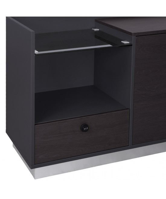 ΓΡΑΦΕΙΟ ΕΠΑΓΓΕΛΜΑΤΙΚΟ ΑΡΙΣΤΕΡΗ ΓΩΝΙΑ ROSEWOOD HM2112L 200X170X76Υ εκ.