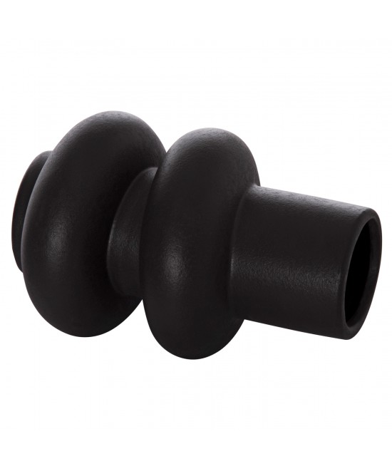 ΕΠΙΤΡΑΠΕΖΙΟ ΚΕΡΑΜΙΚΟ ΔΙΑΚΟΣΜΗΤΙΚΟ ROOK HM4627.02 ΜΑΥΡΟ ΜΑΤ Φ16x25,5Υεκ