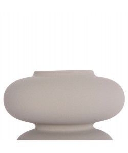 ΕΠΙΤΡΑΠΕΖΙΟ ΚΕΡΑΜΙΚΟ ΔΙΑΚΟΣΜΗΤΙΚΟ ROOK HM4629.03 ΓΚΡΙ ΜΑΤ Φ18x17Υεκ
