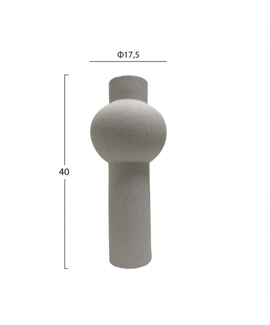 ΕΠΙΤΡΑΠΕΖΙΟ ΚΕΡΑΜΙΚΟ ΔΙΑΚΟΣΜΗΤΙΚΟ SCEPTER HM4604.01 ΥΠΟΛΕΥΚΟ ΚΡΥΣΤΑΛΛΙΚΟ Φ17x39Υεκ
