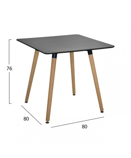ΣΕΤ 5ΤΜΧ ΤΡΑΠΕΖΙ MINIMAL ΜΑΥΡΟ & VEGAS ΛΕΥΚΕΣ HM10601 80x80x74 cm. ΣΕΤ 5ΤΜΧ ΤΡΑΠΕΖΙ MINIMAL ΜΑΥΡΟ & VEGAS ΛΕΥΚΕΣ HM10601 80x80x74 cm.