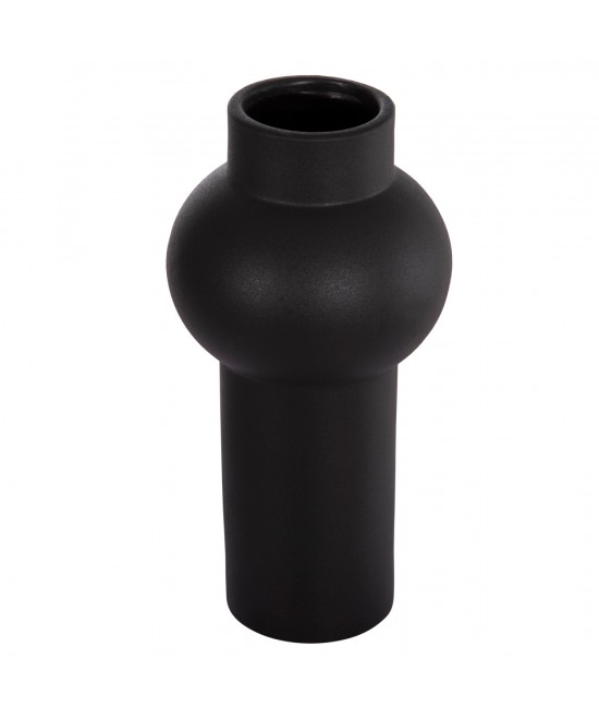 ΕΠΙΤΡΑΠΕΖΙΟ ΚΕΡΑΜΙΚΟ ΔΙΑΚΟΣΜΗΤΙΚΟ SCEPTER HM4605.02 ΜΑΥΡΟ ΜΑΤ Φ15x30Υ εκ.