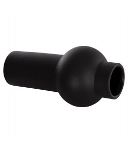 ΕΠΙΤΡΑΠΕΖΙΟ ΚΕΡΑΜΙΚΟ ΔΙΑΚΟΣΜΗΤΙΚΟ SCEPTER HM4605.02 ΜΑΥΡΟ ΜΑΤ Φ15x30Υ εκ.