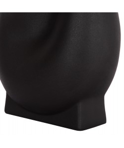 ΕΠΙΤΡΑΠΕΖΙΟ ΚΕΡΑΜΙΚΟ ΔΙΑΚΟΣΜΗΤΙΚΟ GLAΖΕ HM4610.02 ΜΑΥΡΟ ΜΑΤ 26x14x25Υεκ