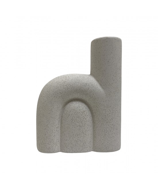 ΕΠΙΤΡΑΠΕΖΙΟ ΚΕΡΑΜΙΚΟ ΔΙΑΚΟΣΜΗΤΙΚΟ ARCON HM4640.01 ΚΡΥΣΤΑΛΛΙΚΟ ΥΠΟΛΕΥΚΟ 19x7x24Υ εκ.