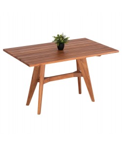 ΤΡΑΠΕΖΙ ΟΡΘΟΓΩΝΙΟ LEO HM6137 ΜΑΣΙΦ ΞΥΛΟ ΤΕΑΚ 130x80x76Υεκ.