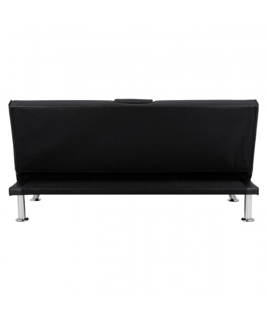 ΚΑΝΑΠΕΣ ΚΡΕΒΑΤΙ BENIN ΜΕ ΜΑΥΡΟ PU 165x76,5x79 εκ ΚΑΙ ΠΤΥΣΣΟΜΕΝΟ ΜΠΡΑΤΣΟ HM3157.01
