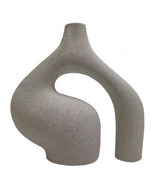 ΕΠΙΤΡΑΠΕΖΙΟ ΚΕΡΑΜΙΚΟ ΔΙΑΚΟΣΜΗΤΙΚΟ ISIL HM4597.01 ΥΠΟΛΕΥΚΟ ΚΡΥΣΤΑΛΛΙΚΟ 29x11x29Υεκ