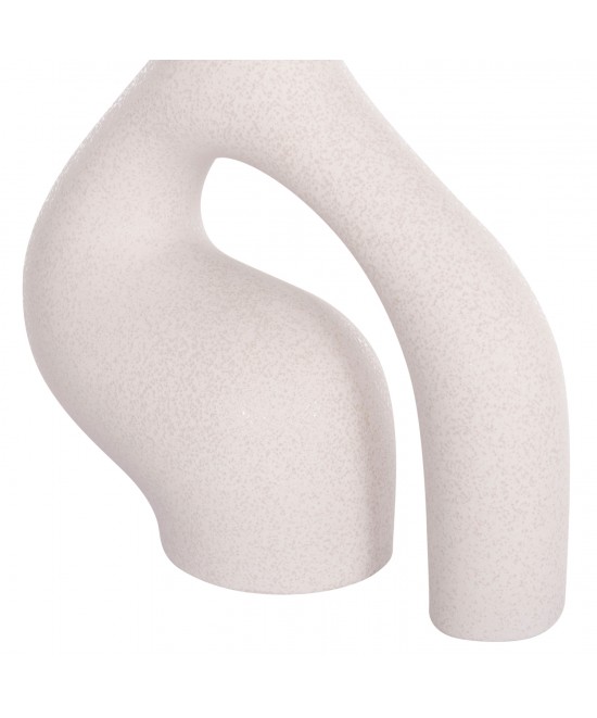 ΕΠΙΤΡΑΠΕΖΙΟ ΚΕΡΑΜΙΚΟ ΔΙΑΚΟΣΜΗΤΙΚΟ ISIL HM4597.01 ΥΠΟΛΕΥΚΟ ΚΡΥΣΤΑΛΛΙΚΟ 29x11x29Υεκ