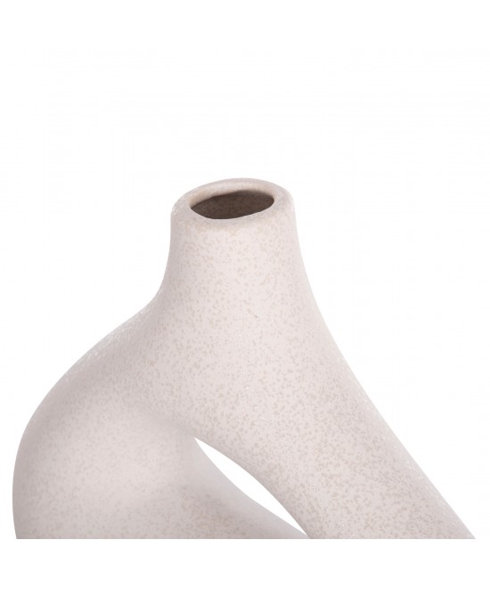 ΕΠΙΤΡΑΠΕΖΙΟ ΚΕΡΑΜΙΚΟ ΔΙΑΚΟΣΜΗΤΙΚΟ ISIL HM4597.01 ΥΠΟΛΕΥΚΟ ΚΡΥΣΤΑΛΛΙΚΟ 29x11x29Υεκ