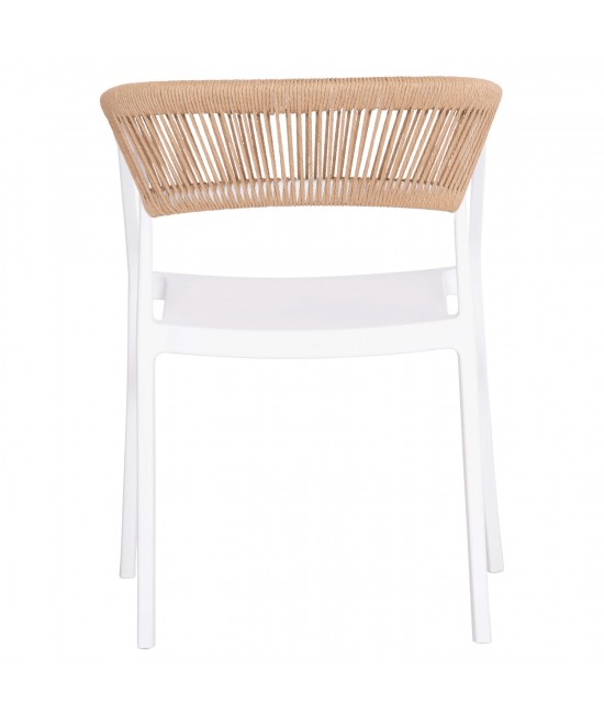 ΠΟΛΥΘΡΟΝΑ ΠΟΛΥΠΡΟΠΥΛΕΝΙΟΥ BOGI HM6240.01 ΛΕΥΚΗ ΜΕ ΜΠΕΖ ΣΧΟΙΝΙ 55x53.5x74Υεκ.