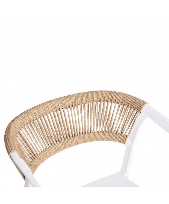 ΠΟΛΥΘΡΟΝΑ ΠΟΛΥΠΡΟΠΥΛΕΝΙΟΥ BOGI HM6240.01 ΛΕΥΚΗ ΜΕ ΜΠΕΖ ΣΧΟΙΝΙ 55x53.5x74Υεκ.