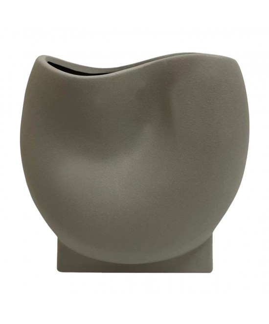 ΕΠΙΤΡΑΠΕΖΙΟ ΚΕΡΑΜΙΚΟ ΔΙΑΚΟΣΜΗΤΙΚΟ GLAΖΕ HM4610.03 ΓΚΡΙ ΜΑΤ 26x14x25Υεκ