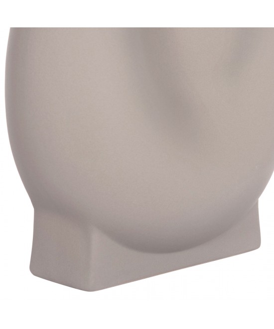 ΕΠΙΤΡΑΠΕΖΙΟ ΚΕΡΑΜΙΚΟ ΔΙΑΚΟΣΜΗΤΙΚΟ GLAΖΕ HM4610.03 ΓΚΡΙ ΜΑΤ 26x14x25Υεκ