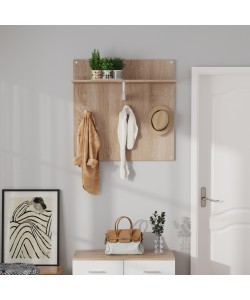 ΚΡΕΜΑΣΤΡΑ ΜΕ ΡΑΦΙ HM4361 ΜΕΛΑΜΙΝΗ ΣΕ ΣΟΝΑΜΑ 80x80x25(βάθος ραφιού)εκ