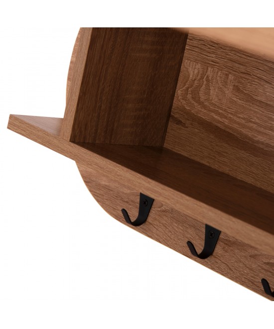 ΚΡΕΜΑΣΤΡΑ ΕΙΣΟΔΟΥ & ΚΛΕΙΣΤΟ ΡΑΦΙ STOR HM18078.02 ΜΕΛΑΜΙΝΗ SONAMA 84x15.5x28.5Υεκ