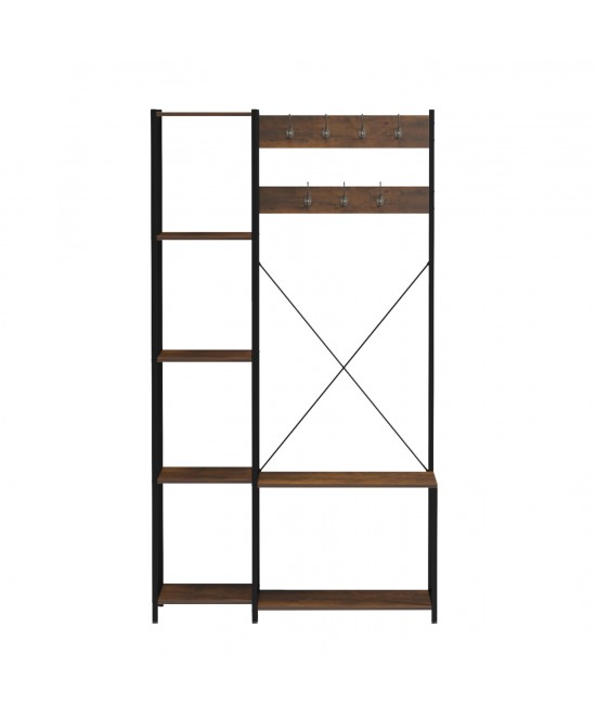 ΕΠΙΠΛΟ ΕΙΣΟΔΟΥ/ΑΝΟΙΧΤΗ ΝΤΟΥΛΑΠΑ ARANJA HM18083 ΜΕΤΑΛΛΟ ΜΑΥΡΟ-ΜΕΛΑΜΙΝΗ ΚΑΦΕ 100x46x180Υεκ. ΕΠΙΠΛΟ ΕΙΣΟΔΟΥ/ΑΝΟΙΧΤΗ ΝΤΟΥΛΑΠΑ ARANJA HM18083 ΜΕΤΑΛΛΟ ΜΑΥΡΟ-ΜΕΛΑΜΙΝΗ ΚΑΦΕ 100x46x180Υεκ.