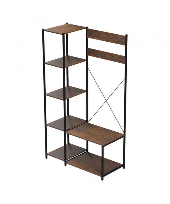 ΕΠΙΠΛΟ ΕΙΣΟΔΟΥ/ΑΝΟΙΧΤΗ ΝΤΟΥΛΑΠΑ ARANJA HM18083 ΜΕΤΑΛΛΟ ΜΑΥΡΟ-ΜΕΛΑΜΙΝΗ ΚΑΦΕ 100x46x180Υεκ. ΕΠΙΠΛΟ ΕΙΣΟΔΟΥ/ΑΝΟΙΧΤΗ ΝΤΟΥΛΑΠΑ ARANJA HM18083 ΜΕΤΑΛΛΟ ΜΑΥΡΟ-ΜΕΛΑΜΙΝΗ ΚΑΦΕ 100x46x180Υεκ.