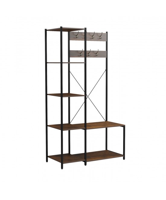 ΕΠΙΠΛΟ ΕΙΣΟΔΟΥ/ΑΝΟΙΧΤΗ ΝΤΟΥΛΑΠΑ ARANJA HM18083 ΜΕΤΑΛΛΟ ΜΑΥΡΟ-ΜΕΛΑΜΙΝΗ ΚΑΦΕ 100x46x180Υεκ. ΕΠΙΠΛΟ ΕΙΣΟΔΟΥ/ΑΝΟΙΧΤΗ ΝΤΟΥΛΑΠΑ ARANJA HM18083 ΜΕΤΑΛΛΟ ΜΑΥΡΟ-ΜΕΛΑΜΙΝΗ ΚΑΦΕ 100x46x180Υεκ.