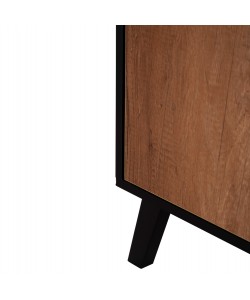 ΜΠΟΥΦΕΣ ΜΕΛΑΜΙΝΗΣ KRUDEN HM9446.11 ΜΑΥΡΟ-ΦΥΣΙΚΟ 180x40x78.6Υεκ.