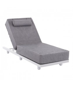 ΕΠΑΓΓΕΛΜ. ΞΑΠΛΩΣΤΡΑ JESSIE HM10714.01 ΛΕΥΚΟ ΑΛΟΥΜΙΝΙΟ-ΓΚΡΙ ΜΑΞΙΛΑΡΙ 200x71x79Υεκ