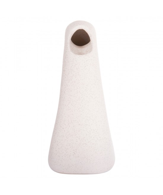 ΕΠΙΤΡΑΠΕΖΙΟ ΚΕΡΑΜΙΚΟ ΔΙΑΚΟΣΜΗΤΙΚΟ ELLIPTO HM4644.01 ΥΠΟΛΕΥΚΟ ΚΡΥΣΤΑΛΛΙΚΟ 16,5x9x20Υεκ