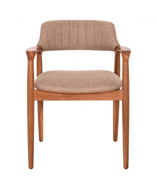 ΠΟΛΥΘΡΟΝΑ JAMES HM18259 TEAK WOOD ΜΕ ΣΑΜΠΑΝΙ ΥΦΑΣΜΑ 57x52x76Υεκ.