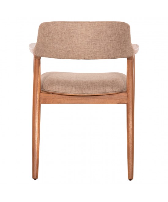ΠΟΛΥΘΡΟΝΑ JAMES HM18259 TEAK WOOD ΜΕ ΣΑΜΠΑΝΙ ΥΦΑΣΜΑ 57x52x76Υεκ.