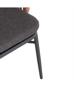 ΠΟΛΥΘΡΟΝΑ ΑΛΟΥΜΙΝΙΟΥ ORIN HM6265.01 ΣΚΟΥΡΟ ΓΚΡΙ- P.E.RATTAN ΣΕ ΦΥΣΙΚΟ 58x61x75Υεκ.