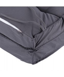 ΜΑΞΙΛΑΡΙ ΥΦΑΣΜΑΤΙΝΟ ΜΕ ΠΛΑΤΗ ΓΚΡΙ 96x46x7 εκ. HM5745.10