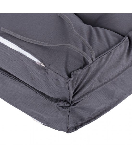 ΜΑΞΙΛΑΡΙ ΥΦΑΣΜΑΤΙΝΟ ΜΕ ΠΛΑΤΗ ΓΚΡΙ 96x46x7 εκ. HM5745.10