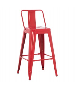 ΣΚΑΜΠΟ ΜΠΑΡ ΜΕΣΑΙΟΥ ΥΨΟΥΣ ΜΕΤΑΛΛΙΚΟ MELITA-PRO HM8574.44 ΚΟΚΚΙΝΟ 43x43x88Υεκ.