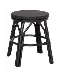 ΣΚΑΜΠΟ ΑΛΟΥΜΙΝΙΟΥ CHINO HM6285.02 BAMBOO LOOK & TEXTILENE ΣΕ ΜΑΥΡΟ Φ36x46Υεκ.