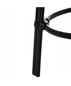 ΣΚΑΜΠΟ ΑΛΟΥΜΙΝΙΟΥ CHINO HM6285.02 BAMBOO LOOK & TEXTILENE ΣΕ ΜΑΥΡΟ Φ36x46Υεκ.