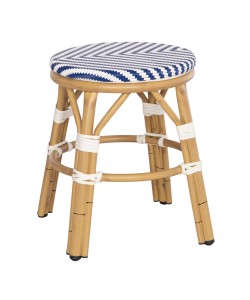 ΣΚΑΜΠΟ ΑΛΟΥΜΙΝΙΟΥ CHINO HM6285.05 BAMBOO LOOK-TEXTILENE ΛΕΥΚΟ-ΜΠΛΕ Φ36x46Υεκ.