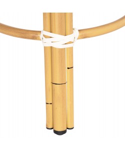 ΣΚΑΜΠΟ ΑΛΟΥΜΙΝΙΟΥ CHINO HM6285.05 BAMBOO LOOK-TEXTILENE ΛΕΥΚΟ-ΜΠΛΕ Φ36x46Υεκ.