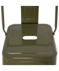 ΣΚΑΜΠΟ BAR ME ΠΛΑΤΗ ΜΕΤΑΛΛΙΚΟ MELITA-PRO HM8643.43 DARK OLIVE GREEN 42x42x100Υεκ.