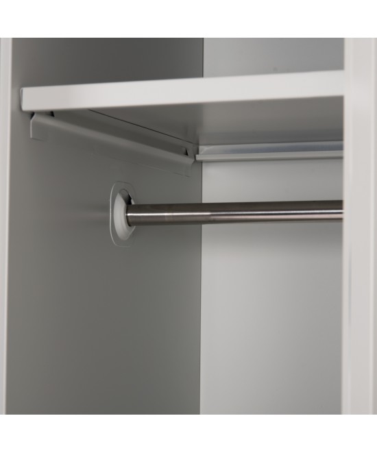 ΜΕΤΑΛΛΙΚΟΣ ΤΡΙΠΛΟΣ ΦΟΡΙΑΜΟΣ ΜΕ ΚΛΕΙΔΑΡΙΕΣ ALTONA HM5634.11 ΓΚΡΙ 90x45x185Υεκ.