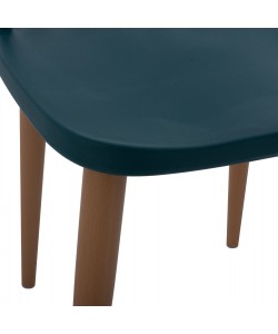 ΚΑΡΕΚΛΑ ΤΡΑΠΕΖΑΡΙΑΣ HM8052.05 VANESSA ΜΠΛΕ ΜΕ ΜΕΤΑΛΛΙΚΑ ΠΟΔΙΑ 43x41x82,5 εκ.